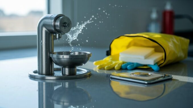 chemische Verschüttung Notfallausrüstung