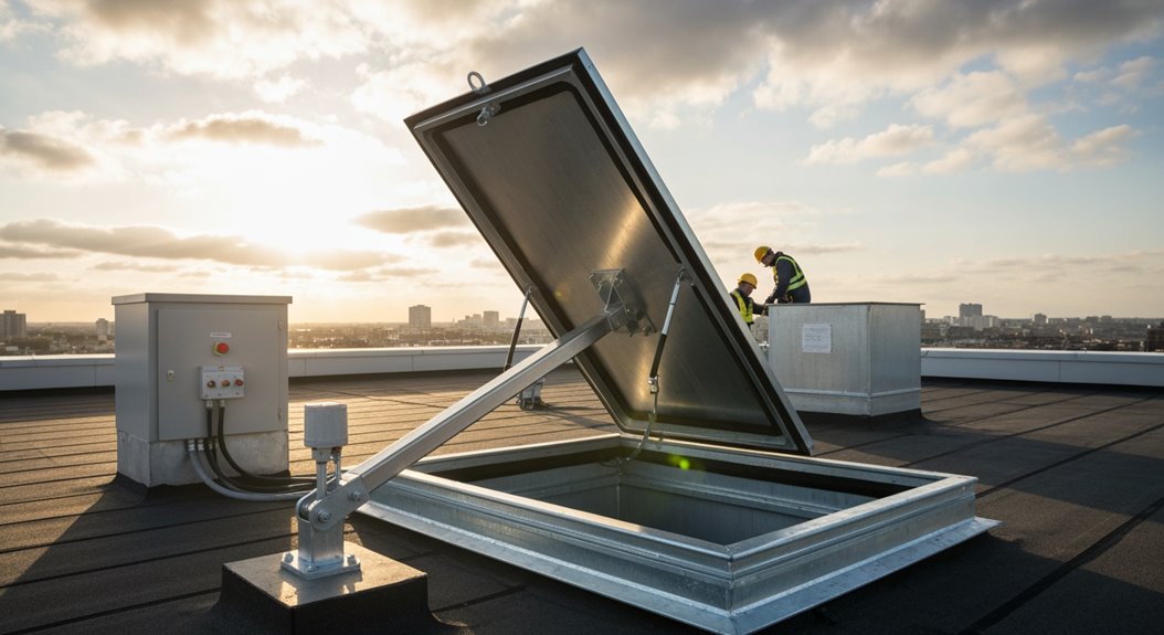 kontrollierte Rauch- und Wärmeabführung