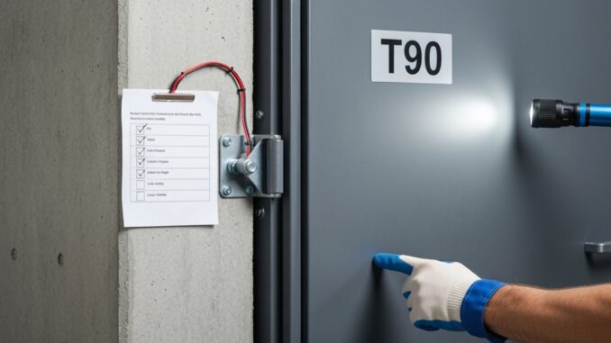 Brandschutztüren T90 Haltevorrichtung Inspektionen