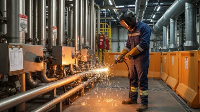Heißarbeit in Gefahrenbereichen