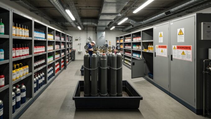 Lagerung von unter Druck stehenden Aerosolen