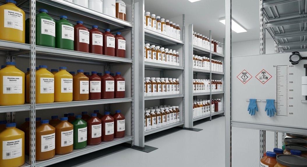 Kompatible Chemikalien getrennt lagern