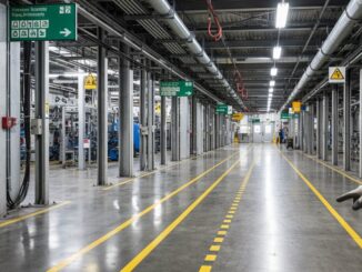 Arbeitsplatzsicherheitsbeschilderung Platzierung